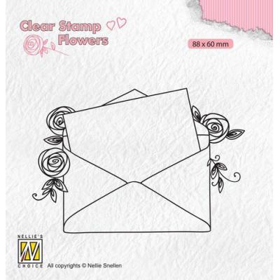 Nellie‘s Choice Clear Stamp - Flowers Love Letter